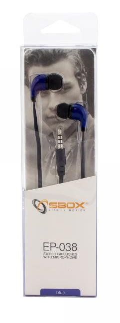 SLUŠALICE SBOX EP-038 PLAVE