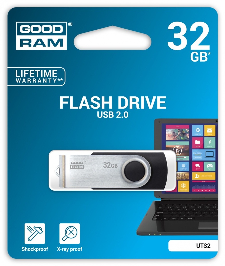 GOODRAM TWISTER USB MEMORIJA 32GB USB2.0 BLACK