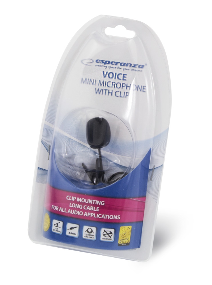ESPERANZA MIKROFON VOICE BLACK