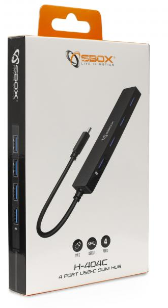 USB RAZDJELNIK SBOX H-404C / TYPE-C -> USB-3.0 4 ULAZA