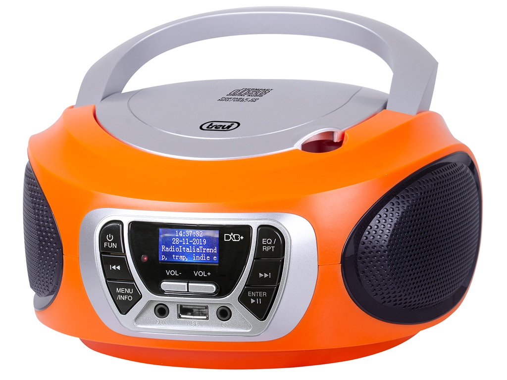 TREVI CD 510 PRIJENOSNI RADIO CD / MP3 PLAYER ORANGE