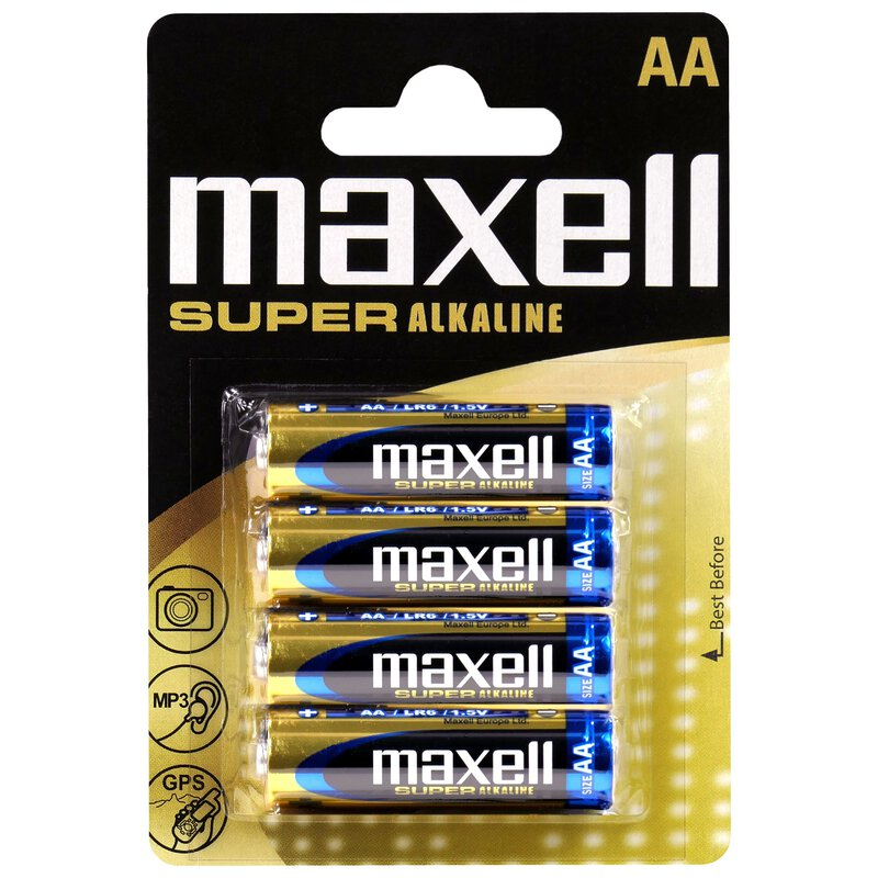 MAXELL SUPER ALKALNE BATERIJE 4 x LR6 (AA) 1,5 V, mignon, bulk