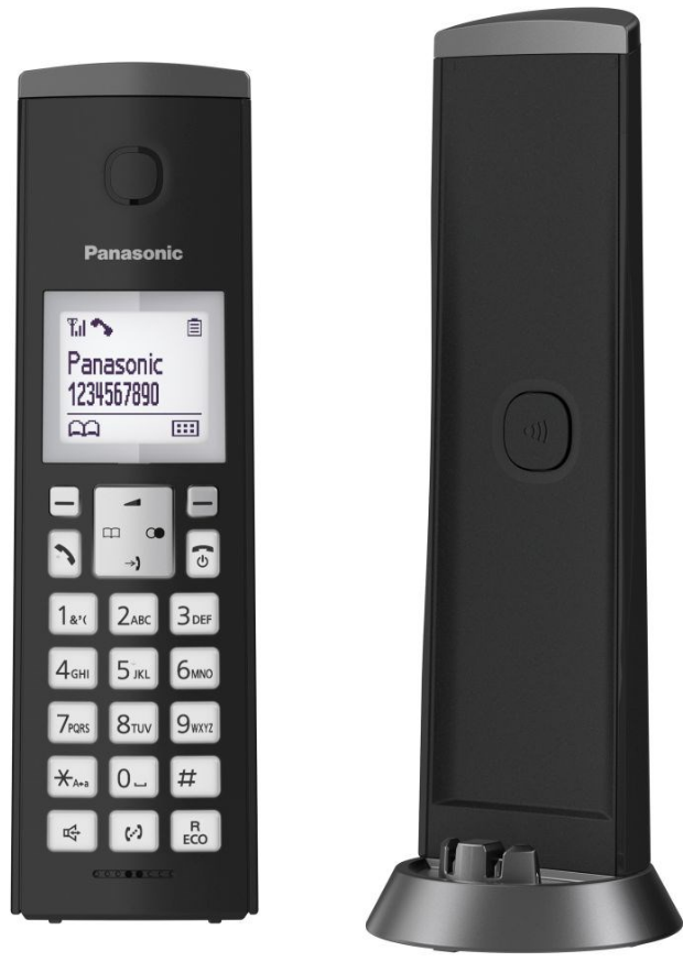 PANASONIC KX-TG K 210 FIKSNI BEŽIČNI TELEFON CRNI