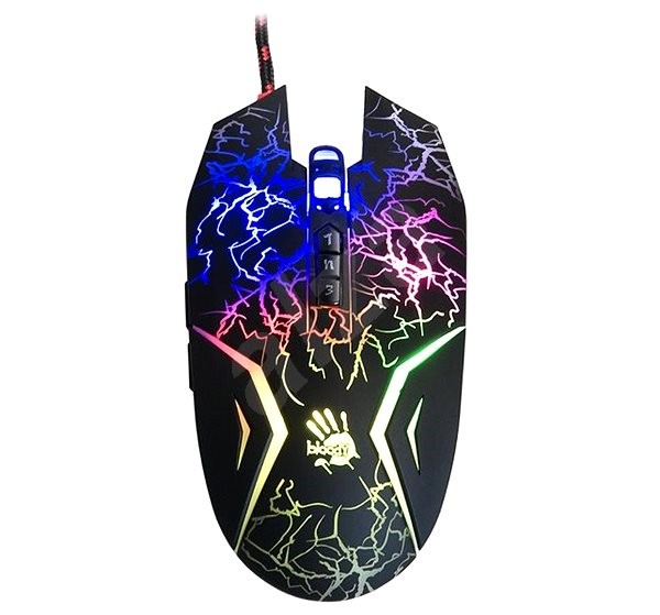 A4TECH BLOODY NEON N50 GAMMIN MOUSE, BLACK