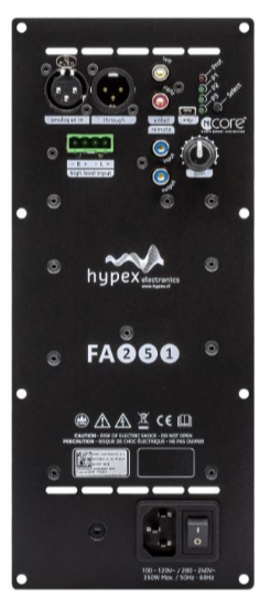 HYPEX DSP ACTIVE CROSSOVER, SKRETNICA SA POJAČALOM SNAGE FA251 1x250W