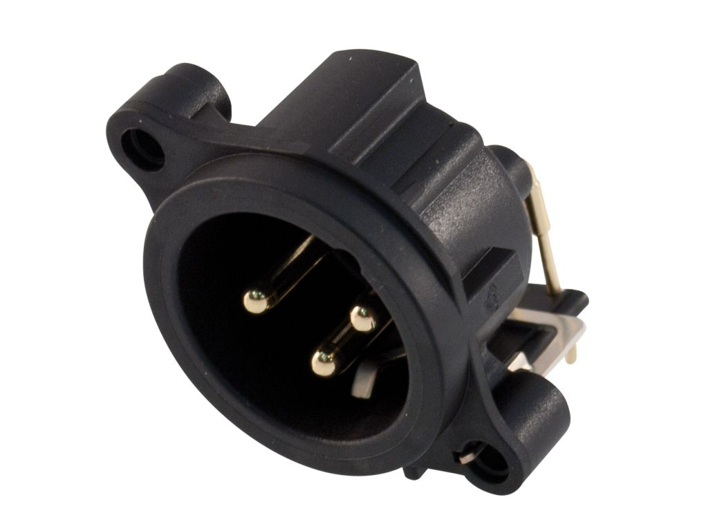 XLR KONEKTOR NEUTRIK 3C MALE PCB GROUND CONTACT