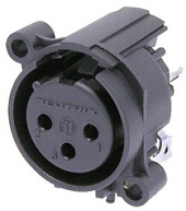 XLR KONEKTOR NEUTRIK 3C FEMALE PCB W/ RETENTION SPRING