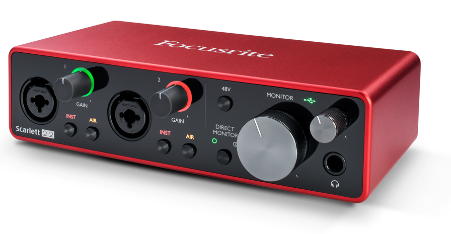 FOCUSRITE SCARLETT 2I2 (3. GENERATION) AD/DA KONVERTER, AUDIO INTERFACE ADC, DAC