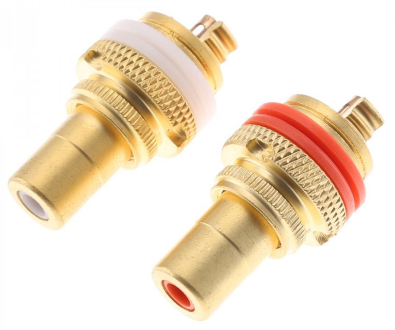 RCA PLUGS GOLD PLATED (PAR)