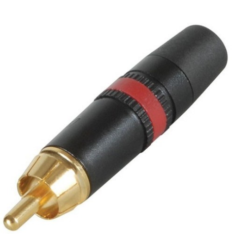 REAN NEUTRIK NYS373 RCA PLUG 6mm RED