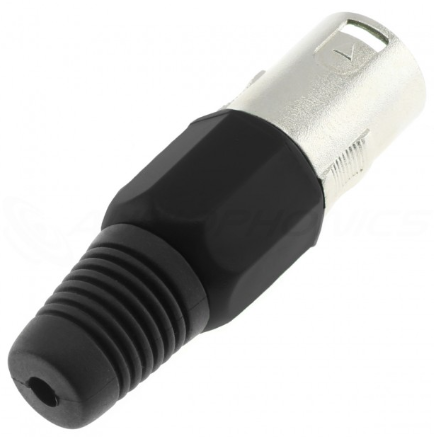 DYNAVOX 3 WAY MALE XLR CONNECTOR 8MM BLACK