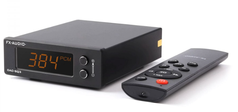 FX-AUDIO DAC-SQ3 USB DAC ES9038Q2M XMOS U208 32BIT 384KHZ DSD256 BLACK