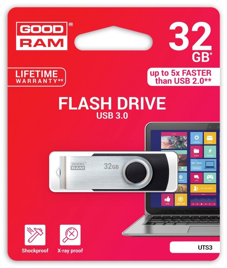 GOODRAM TWISTER USB MEMORIJA 32GB USB 3.0 BLACK
