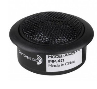 DAYTON AUDIO AN25F-4 1" SOFT DOME NEODYMIUM CAR AUDIO TWEETER PAIR 4 OHM