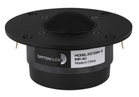 DAYTON AUDIO RST28A-4 1-1/8" REFERENCE SERIES ALUMINUM DOME TWEETER 4 OHM