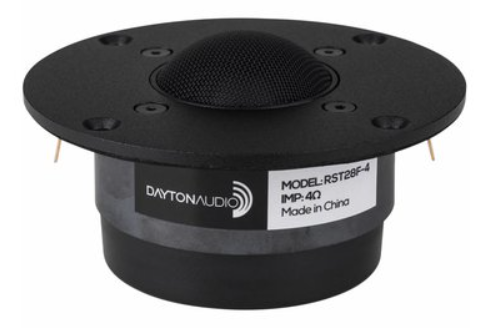 DAYTON AUDIO RST28F-4 1-1/8" REFERENCE SERIES FABRIC DOME TWEETER 4 OHM