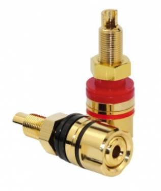 DYNAVOX GOLD PLATED BUKSNA, TERMINAL KONEKTOR ZA ZVUČNIKE, BANANA UTIČNICA  BINDING POSTS 16MM (PAIR)