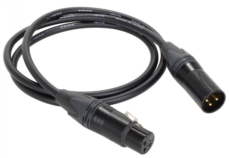 CANARE EC01 XLR MONO CABLE MALE TO FEMALE 1M (UNIT)