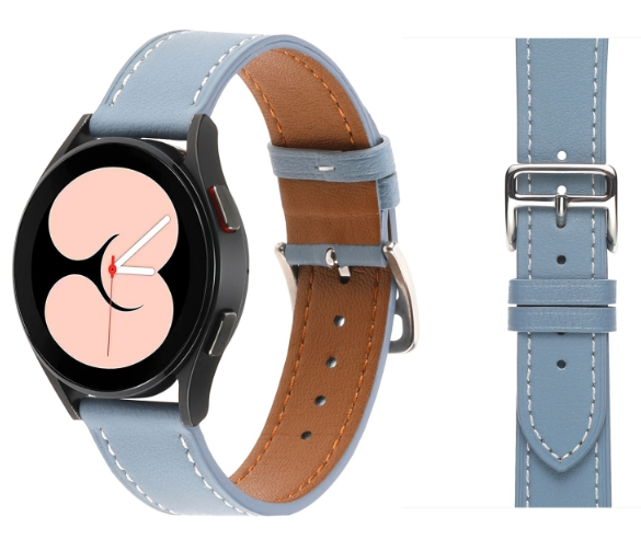KOŽNA LEATHER NARUKVICA ZA SAMSUNG GALAXY WATCH 4 40MM/44MM BLUE