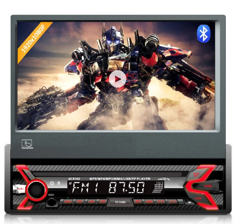 AUDIOCORE AC9100 RADIO CAR DIGITAL BLACK,RED