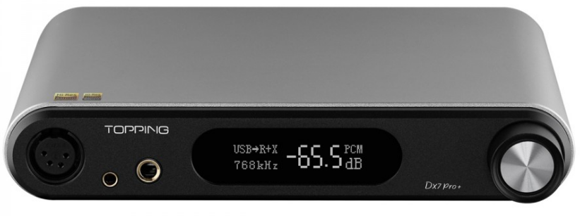 TOPPING DX7 PRO+ BALANCED DAC HEADPHONE AMPLIFIER ES9038PRO BLUETOOTH 5.0 APTX HD LDAC 32BIT 768KHZ DSD512 SILVER
