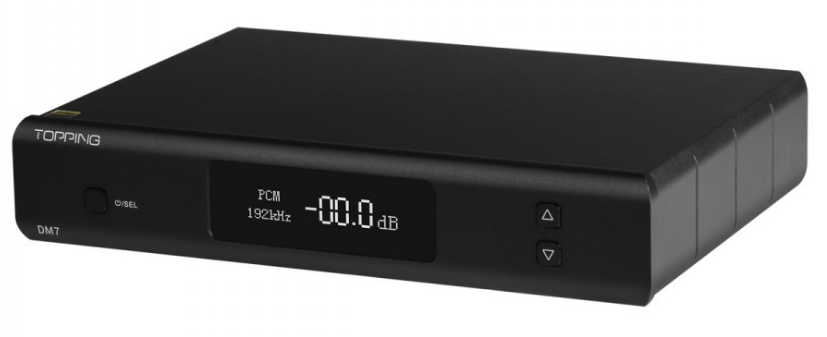 TOPPING DM7 BALANCED DAC ES9038PRO 8 CHANNELS JACK 6.35MM TRS 32BIT 192KHZ DSD128 BLACK