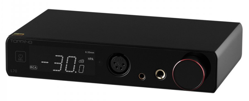 TOPPING L70 BALANCED NFCA HEADPHONE AMPLIFIER / PREAMPLIFIER BLACK