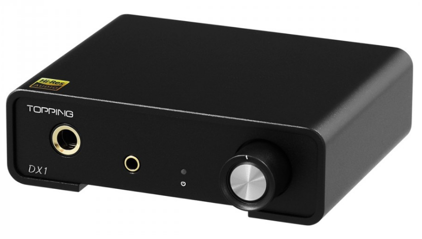 TOPPING DX1 DAC HEADPHONE AMPLIFIER AK4493S XMOS XU208 32BIT 384KHZ DSD256 BLACK