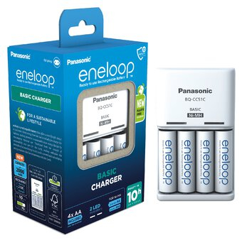 PANASONIC PUNJAČ ZA BATERIJE BQ-CC51 ENELOOP CHARGER AA + 4X R6 2000 PUNJIVE BATERIJE