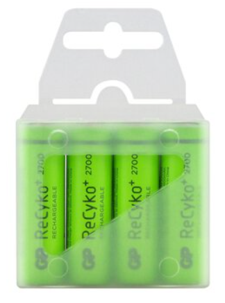 GP PUNJIVE BATERIJE ReCyko+ 2700, 1 x R06 2600 mAh green (NAPUNJENE) Ni-Mh
