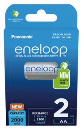 2 X PANASONIC ENELOOP R6 AA 2000MAH PUNJIVE BATERIJE BK-3MCDE/2BE (BLISTER)