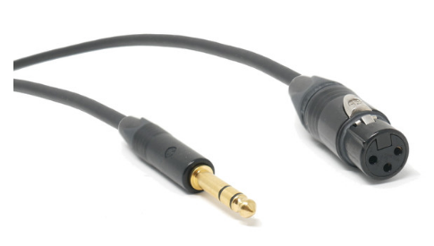 TRS-XLR CABLE, BALANCED MOGAMI W2549 CABLE, NEUTRIK GOLD PLATED TRS AND XLR CONNECTOR MALE