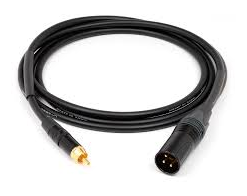XLR-RCA CABLE, BALANCED MOGAMI W2549 CABLE, NEUTRIK GOLD PLATED XLR CONNECTOR FEMALE (1M)