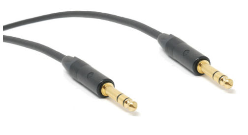 TRS-TRS CABLE, BALANCED MOGAMI W2549 CABLE, NEUTRIK GOLD PLATED TRS CONNECTOR MALE (1M)