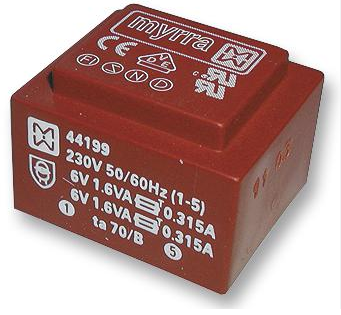 TRANSFORMER ENCAPSULATED 3.2VA 230VAC 12V 12V 133MA 133MA