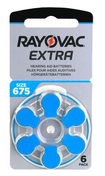 RAYOVAC EXTRA 675 (PR44) BATERIJA ZA SLUŠNI APARAT
