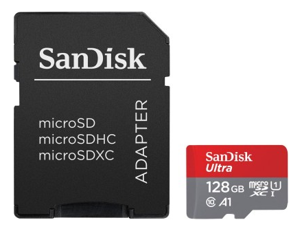 SANDISK ULTRA microSDXC 128GB 140MB/s A1 + ADAPTER SD