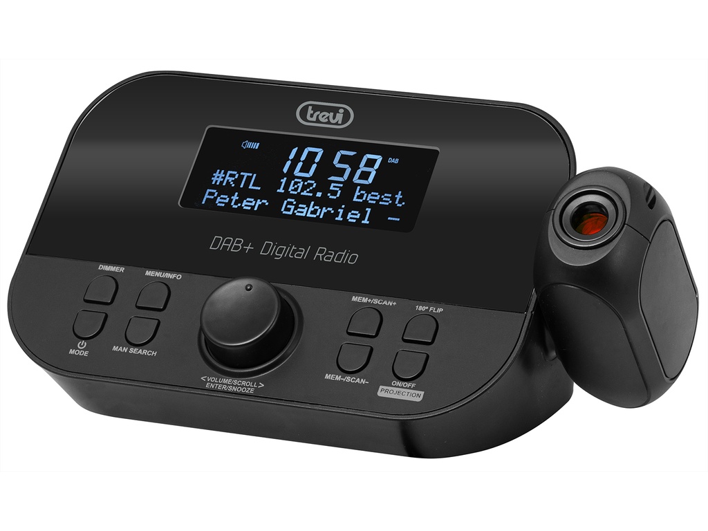 TREVI  RADIO SAT S PROJEKCIJOM VREMENA DAB DAB+ FM RDS - RC 85D8 DAB