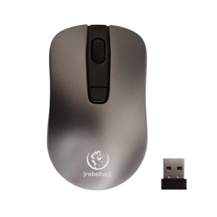 REBELTEC BEŽIČNI MIŠ STAR SIVI