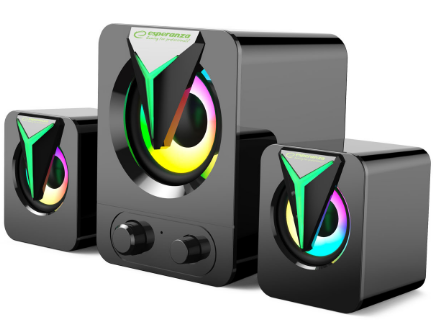 ESPERANZA USB ZVUČNICI 2.0 LED RAINBOW SOPRANO