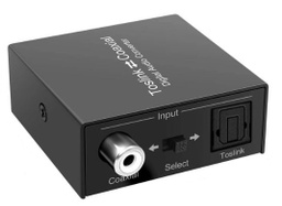 [AUD1663] SPDIF OPTICAL TOSLINK TO COAXIAL CONVERTER REVERSIBLE