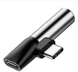 [ACCTFO1423] BASEUS ADAPTER TYPE C TO TYPE C AND 3,5MM AUDIO L41 BLACK