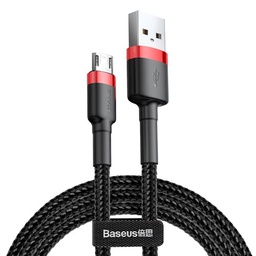 [ACCTFO1464] BASEUS KABEL CAFULE microUSB 2m 1.5A BLACK-RED