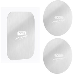 [ACCTFO2156] XO Y2 A SET OF STICKERS FOR THE MAGNETIC HOLDER SILVER PLATES 3 PCS