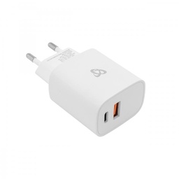 [SMTCAB184] KUĆNI PUNJAČ SBOX HC-693 S DVA ULAZA 20W BIJELI