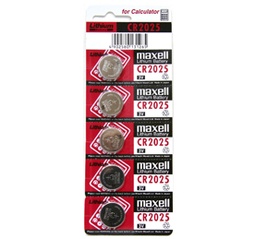 [MAX1165PAK] MAXELL DUGMASTA BATERIJA CR2025 (2025) LITIJ-ION, blister 5 komada