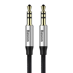 [ACCTFO968] BASEUS AUDIO CABLE YIVEN M30 3,5MM TO 3,5MM 1,5M SILVER/BLACK