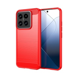 [ACC340] ZADNJA MASKA CARBON FIBER TPU ZA XIAOMI 14 CRVENA