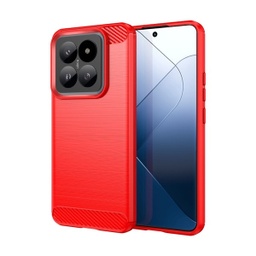[ACC344] ZADNJA MASKA CARBON FIBER TPU ZA XIAOMI 14 PRO CRVENA