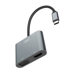 [ACCTFO2257] XO ADAPTER HUB HUB001 4u1 SREBRNI